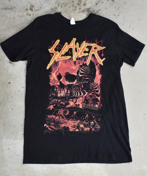 SLAYER バンドTシャツ 両面プリント エルサルバドル製 90s USA製 バンドTシャツ SLAYARスレイヤー 両面プリント - メルカリ