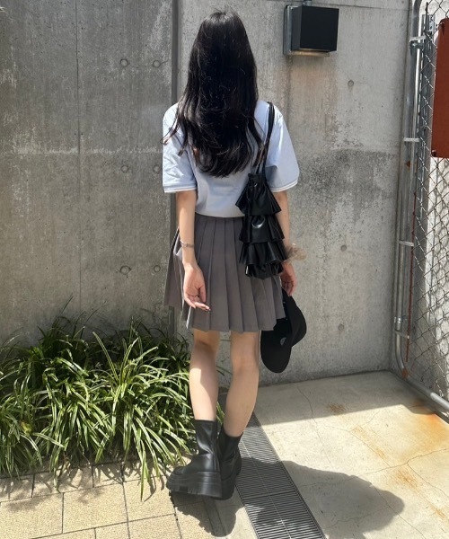 nemne store(ネンネストア)の「【低身長サイズあり】ハートポロシャツ(ポロシャツ・レディース・ライトブルー/アイボリー/ブラウン・MEDIUM/SMALL)」の11枚目の写真