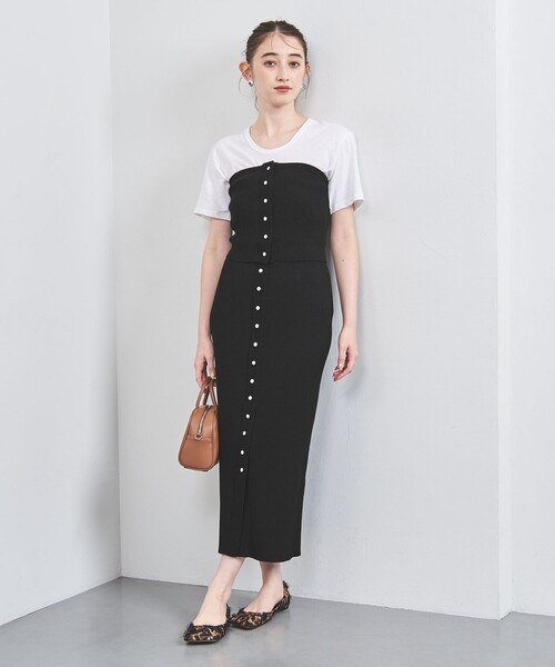 UNITED ARROWS(ユナイテッドアローズ)の「リブニット ビスチェ(チューブトップ・レディース・ダークグレー/ブラック・FREE)」の10枚目の写真