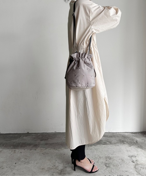 SPRUCE(スプルース)の「EM:SPRUCE ブラザスタッズショルダー(ショルダーバッグ・レディース・ネイビー/グレー/カーキ/ブラック・FREE)」の12枚目の写真