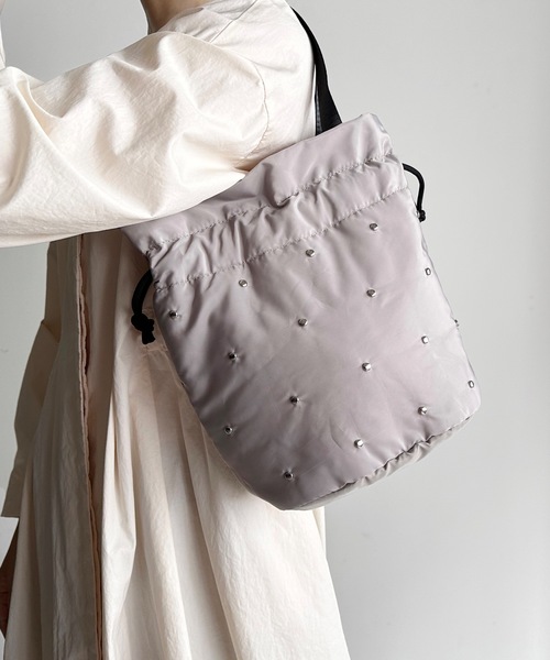 SPRUCE(スプルース)の「EM:SPRUCE ブラザスタッズショルダー(ショルダーバッグ・レディース・ネイビー/グレー/カーキ/ブラック・FREE)」の14枚目の写真