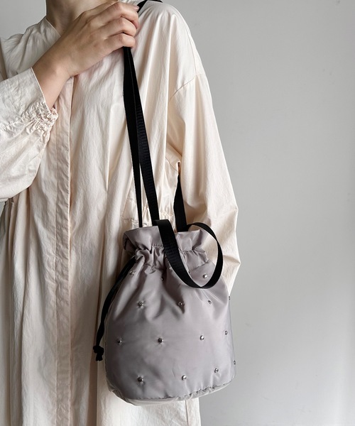 SPRUCE(スプルース)の「EM:SPRUCE ブラザスタッズショルダー(ショルダーバッグ・レディース・ネイビー/グレー/カーキ/ブラック・FREE)」の15枚目の写真