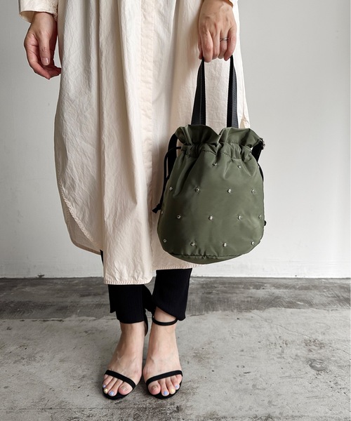 SPRUCE(スプルース)の「EM:SPRUCE ブラザスタッズショルダー(ショルダーバッグ・レディース・ネイビー/グレー/カーキ/ブラック・FREE)」の22枚目の写真