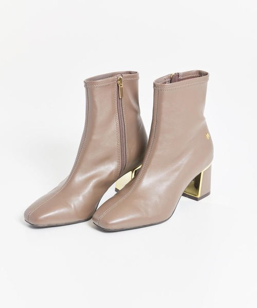 NOELA（ノエラ）の「ストレッチロゴショートブーツ（ブーツ・レディース・ブラウン/グレー/ブラック・S/M/L）」の3枚目の写真