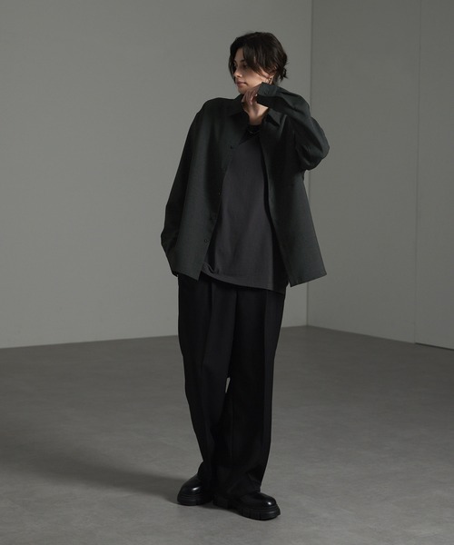 MACHATT ノーカラーシャツ MACHATT ノーカラーシャツ