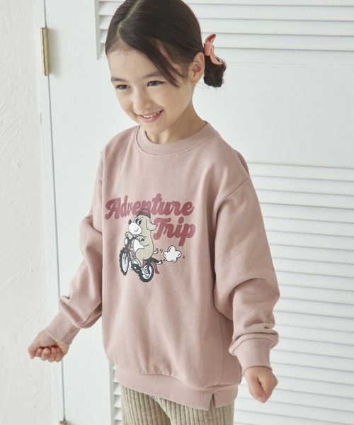 pairmanon（ペアマノン）の「裏毛 選べる8デザイン ポップ プリントトレーナー（スウェット・キッズ・ホワイト系その他/パープル系その他/ベージュ系その他2/ブルー系その他4/ブルー系その他2/ピンク系その他/ブルー系その他3/グレー系その他/イエロー系その他/ベージュ系その他/グリーン系その他/ブルー系その他/グリーン系その他2/ピンク系その他2/ブラック系その他/オレンジ系その他・110/150/140/120/90/100/130）」の14枚目の写真