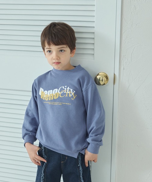 pairmanon（ペアマノン）の「裏毛 選べる8デザイン ポップ プリントトレーナー（スウェット・キッズ・ホワイト系その他/パープル系その他/ベージュ系その他2/ブルー系その他4/ブルー系その他2/ピンク系その他/ブルー系その他3/グレー系その他/イエロー系その他/ベージュ系その他/グリーン系その他/ブルー系その他/グリーン系その他2/ピンク系その他2/ブラック系その他/オレンジ系その他・110/150/140/120/90/100/130）」の9枚目の写真