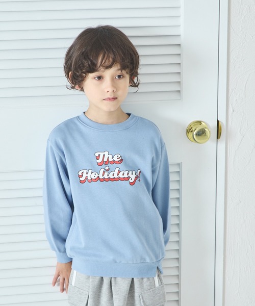 pairmanon（ペアマノン）の「裏毛 選べる8デザイン ポップ プリントトレーナー（スウェット・キッズ・ホワイト系その他/パープル系その他/ベージュ系その他2/ブルー系その他4/ブルー系その他2/ピンク系その他/ブルー系その他3/グレー系その他/イエロー系その他/ベージュ系その他/グリーン系その他/ブルー系その他/グリーン系その他2/ピンク系その他2/ブラック系その他/オレンジ系その他・110/150/140/120/90/100/130）」の11枚目の写真