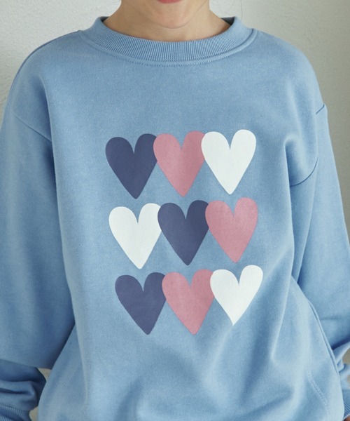 pairmanon（ペアマノン）の「裏毛 選べる8デザイン ポップ プリントトレーナー（スウェット・キッズ・ホワイト系その他/パープル系その他/ベージュ系その他2/ブルー系その他4/ブルー系その他2/ピンク系その他/ブルー系その他3/グレー系その他/イエロー系その他/ベージュ系その他/グリーン系その他/ブルー系その他/グリーン系その他2/ピンク系その他2/ブラック系その他/オレンジ系その他・110/150/140/120/90/100/130）」の17枚目の写真