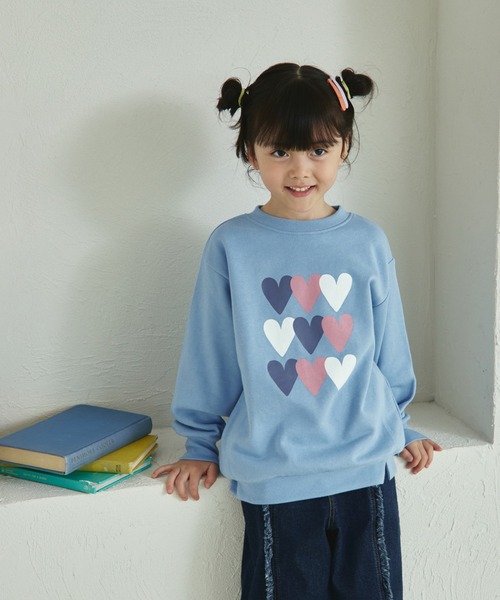 pairmanon（ペアマノン）の「裏毛 選べる8デザイン ポップ プリントトレーナー（スウェット・キッズ・ホワイト系その他/パープル系その他/ベージュ系その他2/ブルー系その他4/ブルー系その他2/ピンク系その他/ブルー系その他3/グレー系その他/イエロー系その他/ベージュ系その他/グリーン系その他/ブルー系その他/グリーン系その他2/ピンク系その他2/ブラック系その他/オレンジ系その他・110/150/140/120/90/100/130）」の18枚目の写真