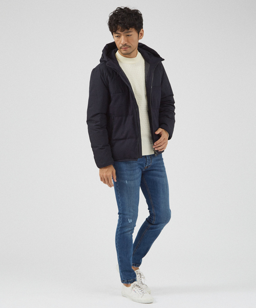 ABAHOUSE GRAY(アバハウスグレイ)の「【ハイストレッチ】幾何学 ジャガード クルーネックニット(ニット/セーター・メンズ・ブラック/ホワイト/ネイビー/モカ・48/46)」の13枚目の写真