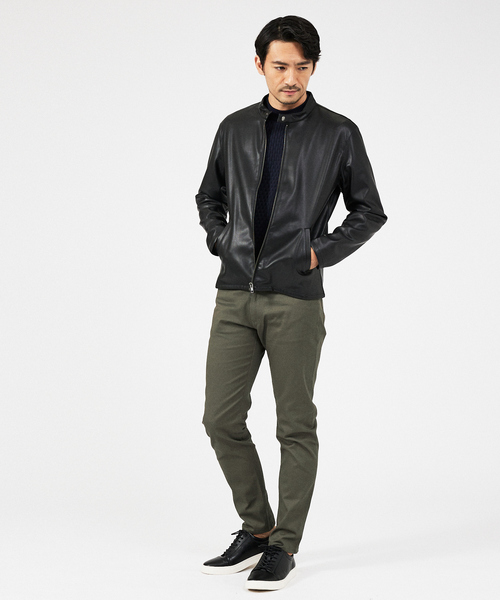 ABAHOUSE GRAY(アバハウスグレイ)の「【ハイストレッチ】幾何学 ジャガード クルーネックニット(ニット/セーター・メンズ・ブラック/ホワイト/ネイビー/モカ・48/46)」の19枚目の写真