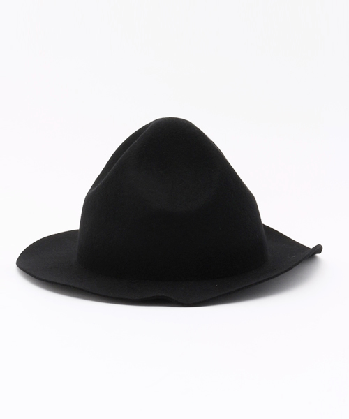 SHIPS GENERAL SUPPLY（シップスジェネラルサプライ）の「SHIPS GENERAL SUPPLY(シップスジェネラルサプライ): フェルトマウンテンハット（ハット・メンズ・ブラック/チャコールグレー・ONE SIZE）」の4枚目の写真