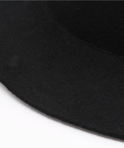 SHIPS GENERAL SUPPLY（シップスジェネラルサプライ）の「SHIPS GENERAL SUPPLY(シップスジェネラルサプライ): フェルトマウンテンハット（ハット・メンズ・ブラック/チャコールグレー・ONE SIZE）」の6枚目の写真