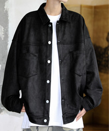 EFFECTION（エフェクション）の「【neos】ルーズシルエット ピーチスキン フェイクスウェード カバーオール CPOジャケット（ブルゾン）」