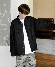 EFFECTION（エフェクション）の「【neos】ルーズシルエット ピーチスキン フェイクスウェード カバーオール CPOジャケット（ブルゾン）」