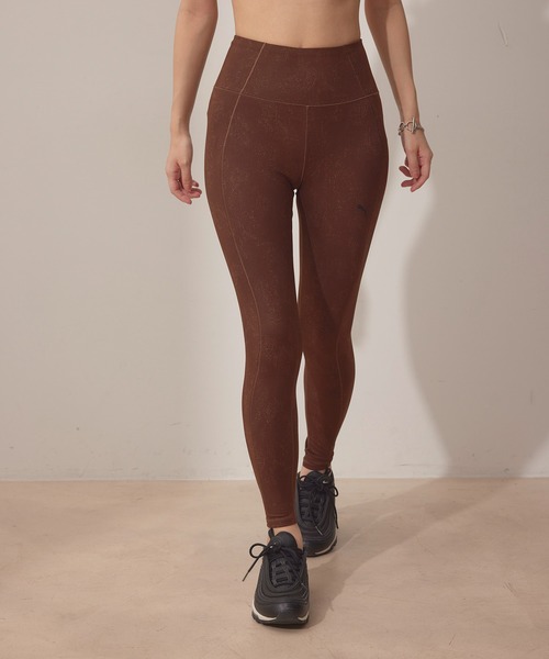 【セール】【PUMA】 STUDIO YOGINI HR 7/8 AOP スポーツレギンス（レギンス/スパッツ）｜PUMA（プーマ）