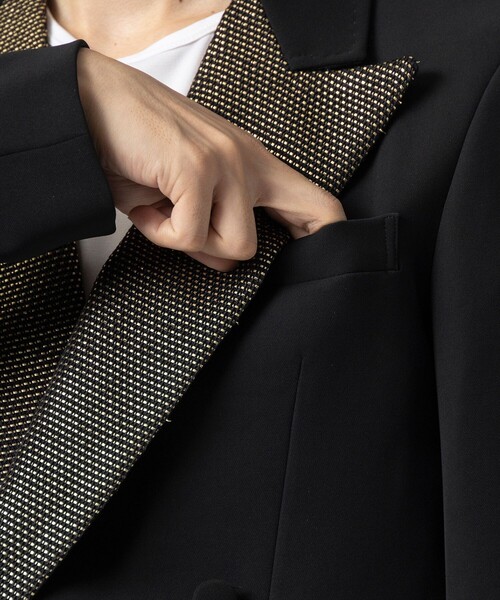RAINMAKER(レインメーカー)の「【RAINMAKER/レインメーカー】TUXEDO JACKET(テーラードジャケット・メンズ・ブラック・3)」の2枚目の写真