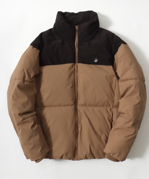 BEVERLY HILLS POLO CLUB（ビバリーヒルズポロクラブ）の「2025AW BEVERLY HILLS POLO CLUB/ビバリーヒルズポロクラブ 撥水 防風  オーバーサイズ パディング中綿 ファイバーダウン スタンドジャケット レディース メンズ（ダウンジャケット/コート・メンズ・チャコール/オフホワイト/ブラック/ブラック系その他/ベージュ/ホワイト系その他・M/L/LL）」の6枚目の写真