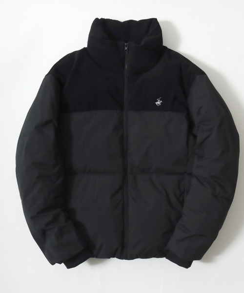 BEVERLY HILLS POLO CLUB（ビバリーヒルズポロクラブ）の「2025AW BEVERLY HILLS POLO CLUB/ビバリーヒルズポロクラブ 撥水 防風  オーバーサイズ パディング中綿 ファイバーダウン スタンドジャケット レディース メンズ（ダウンジャケット/コート・メンズ・チャコール/オフホワイト/ブラック/ブラック系その他/ベージュ/ホワイト系その他・M/L/LL）」の4枚目の写真