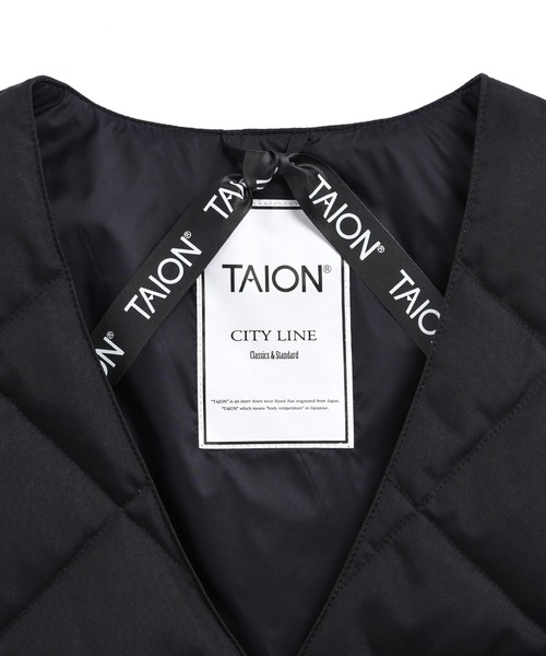 TAION(タイオン)の「【TAION(タイオン)】〈メンズ〉シティ Vネック ダウンジレ(ダウンベスト・メンズ・ネイビー/チャコール/ブラック・XL/L/M/S)」の6枚目の写真