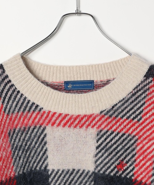 BEVERLY HILLS POLO CLUB（ビバリーヒルズポロクラブ）の「【BEVERLY HILLS POLO CLUB(ビバリーヒルズポロクラブ)】別注ニット（ニット/セーター・レディース・ベージュ/ブルー/グリーン・FREE）」の8枚目の写真