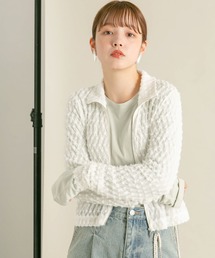 KBF（ケイビーエフ）の「フロントZIPフェザーロングTEE（Tシャツ/カットソー）」