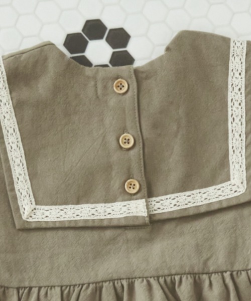 pairmanon（ペアマノン）の「【ベビー】セーラー レース ロンパース（ロンパース・キッズ・アイボリー/カーキ/マスタード/ダークブルー・70/80）」の12枚目の写真