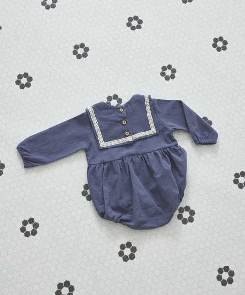 pairmanon（ペアマノン）の「【ベビー】セーラー レース ロンパース（ロンパース・キッズ・アイボリー/カーキ/マスタード/ダークブルー・70/80）」の13枚目の写真