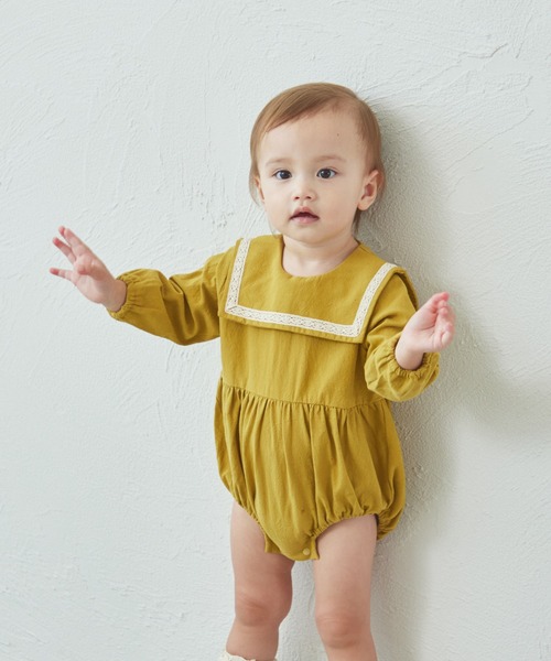 pairmanon（ペアマノン）の「【ベビー】セーラー レース ロンパース（ロンパース・キッズ・アイボリー/カーキ/マスタード/ダークブルー・70/80）」の19枚目の写真