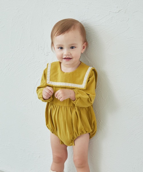 pairmanon（ペアマノン）の「【ベビー】セーラー レース ロンパース（ロンパース・キッズ・アイボリー/カーキ/マスタード/ダークブルー・70/80）」の21枚目の写真