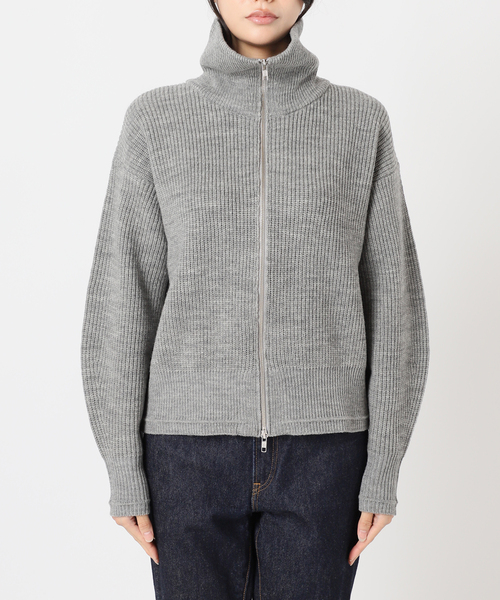 JOURNAL STANDARD（ジャーナルスタンダード）の「フレンチメリノドライバーズジャケット（ニット/セーター・レディース・ブラウン/チャコールグレー・FREE）」の17枚目の写真