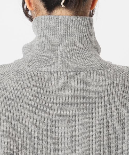 JOURNAL STANDARD（ジャーナルスタンダード）の「フレンチメリノドライバーズジャケット（ニット/セーター・レディース・ブラウン/チャコールグレー・FREE）」の20枚目の写真