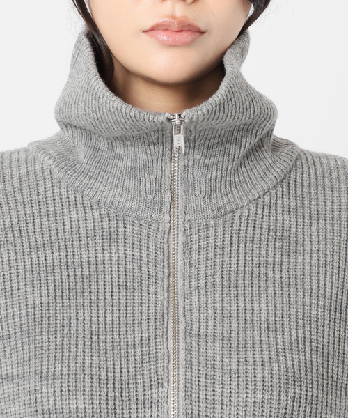 JOURNAL STANDARD（ジャーナルスタンダード）の「フレンチメリノドライバーズジャケット（ニット/セーター・レディース・ブラウン/チャコールグレー・FREE）」の21枚目の写真