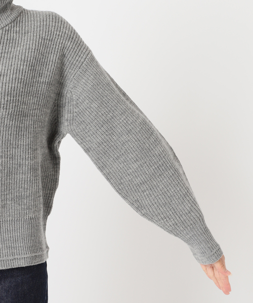 JOURNAL STANDARD（ジャーナルスタンダード）の「フレンチメリノドライバーズジャケット（ニット/セーター・レディース・ブラウン/チャコールグレー・FREE）」の22枚目の写真