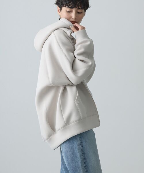 AMERICAN HOLIC(アメリカンホリック)の「ダンボールポンチZIPパーカー(パーカー・レディース・グレイッシュベージュ/杢グレー・L/M)」の18枚目の写真