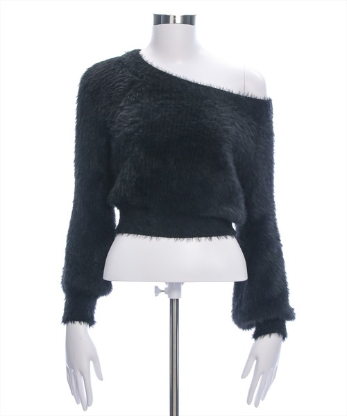 clear（クリア）の「2wayワンショル&ボートネックフェザーニット [女性らしいシルエット]（ニット/セーター・レディース・ピンク系その他/ブラック/アイボリー/レッド/チャコールグレー・F）」の22枚目の写真