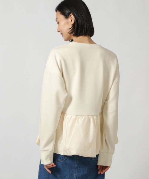 LAKOLE（ラコレ）の「布帛切替ペプラムプルオーバー / 149367（スウェット・レディース・ブラウン系その他/アイボリー/ブラック・FREE）」の19枚目の写真