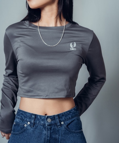 Subciety(サブサエティ)の「Orb L/S TEE【WOMEN】(Tシャツ/カットソー・レディース・グレー/ブラック/ホワイト・FREE)」の1枚目の写真