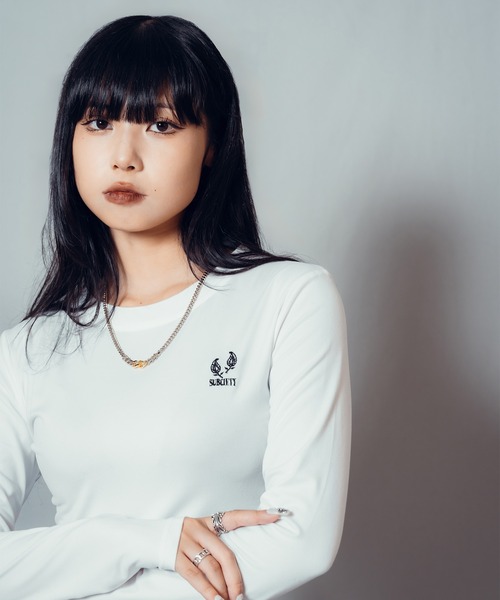 Subciety(サブサエティ)の「Orb L/S TEE【WOMEN】(Tシャツ/カットソー・レディース・グレー/ブラック/ホワイト・FREE)」の2枚目の写真