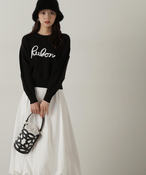 PROPORTION BODY DRESSING(プロポーションボディドレッシング)の「ロゴコード刺繍ニット / 1214270115(ニット/セーター・レディース・ブルー/ブラック/ホワイト系その他・FREE)」の11枚目の写真