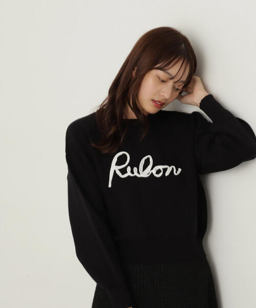 PROPORTION BODY DRESSING(プロポーションボディドレッシング)の「ロゴコード刺繍ニット / 1214270115(ニット/セーター・レディース・ブルー/ブラック/ホワイト系その他・FREE)」の12枚目の写真