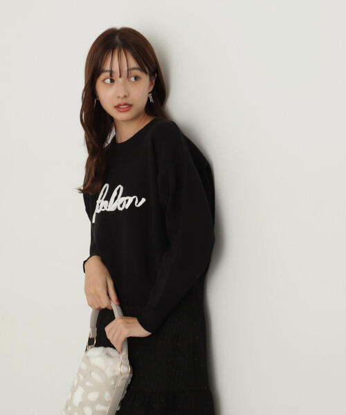 PROPORTION BODY DRESSING(プロポーションボディドレッシング)の「ロゴコード刺繍ニット / 1214270115(ニット/セーター・レディース・ブルー/ブラック/ホワイト系その他・FREE)」の16枚目の写真