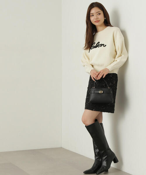 PROPORTION BODY DRESSING(プロポーションボディドレッシング)の「ロゴコード刺繍ニット / 1214270115(ニット/セーター・レディース・ブルー/ブラック/ホワイト系その他・FREE)」の19枚目の写真