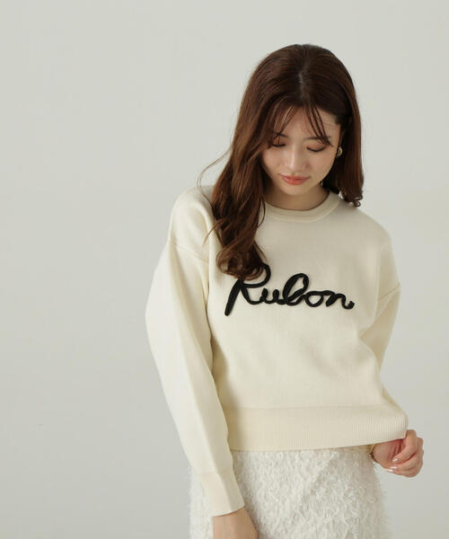 PROPORTION BODY DRESSING(プロポーションボディドレッシング)の「ロゴコード刺繍ニット / 1214270115(ニット/セーター・レディース・ブルー/ブラック/ホワイト系その他・FREE)」の20枚目の写真