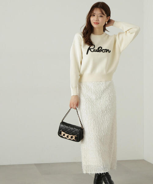 PROPORTION BODY DRESSING(プロポーションボディドレッシング)の「ロゴコード刺繍ニット / 1214270115(ニット/セーター・レディース・ブルー/ブラック/ホワイト系その他・FREE)」の22枚目の写真