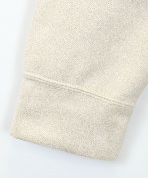 Starting Over(スターティングオーバー)の「faux suede switching design cutsew/スウェードタッチ 切り替えデザイン パーカー(パーカー・メンズ・オフホワイト/チャコールグレー/ブラック/グレイッシュベージュ/サックスブルー・M/L/XL)」の9枚目の写真