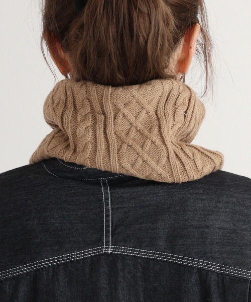 FUNALIVE(ファンアライブ)の「裏ボアネックウォーマー(ネックウォーマー/スヌード・レディース・チャコールグレー/アイボリー/ブラック/ベージュ・FREE)」の11枚目の写真