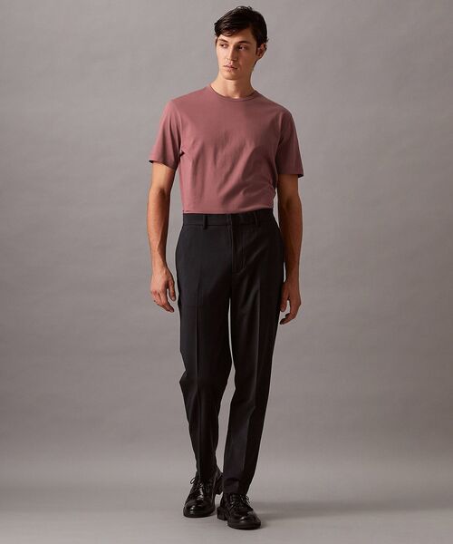 Calvin Klein（カルバン・クライン）の「Tシャツ - [Cha Eun-woo / チャ・ウヌ着用商品]クルーネックショートスリーブTシャツ（Tシャツ/カットソー・メンズ・レッド系その他/ブラック系/グレイッシュベージュ/アイボリー/ブラック・M/L/S/XS/XL）」の7枚目の写真
