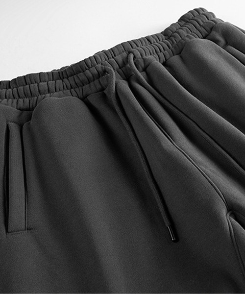 CORPUS TOKYO（コーパス トーキョー）の「【セットアップ対応】ヘムシュリンク裏起毛スウェットパンツ（スウェットパンツ・メンズ・ダークグレー/ヘザーグレー/ブラック/ホワイト・3/2/1/4）」の9枚目の写真